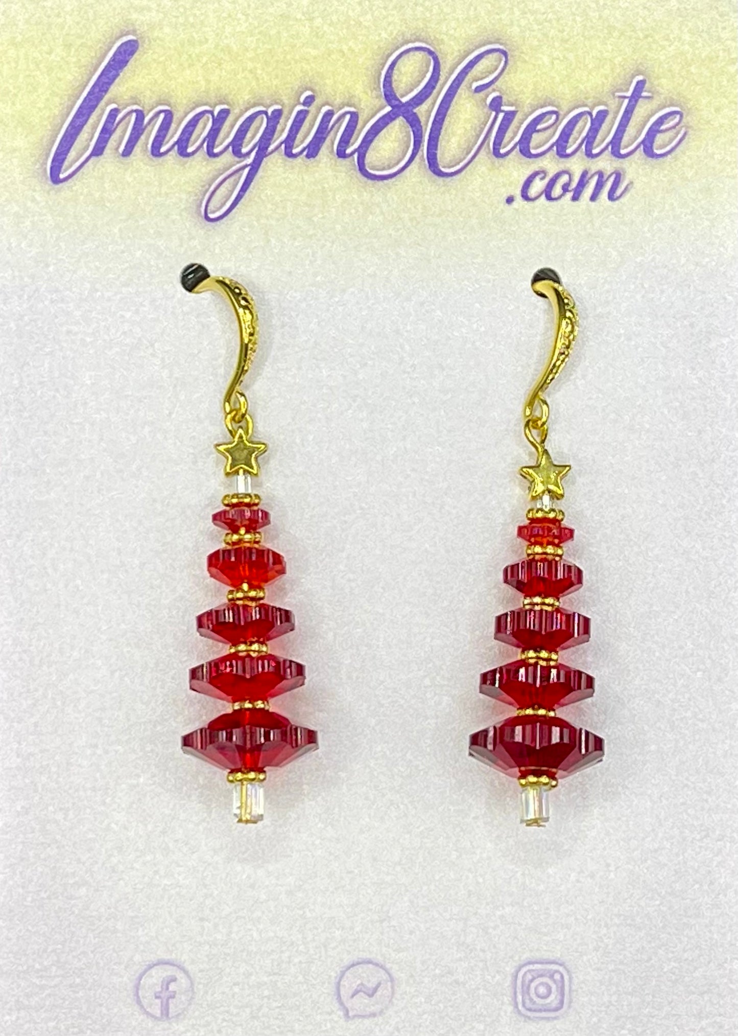 Crystal Christmas Tree - Gold Plated Hooks